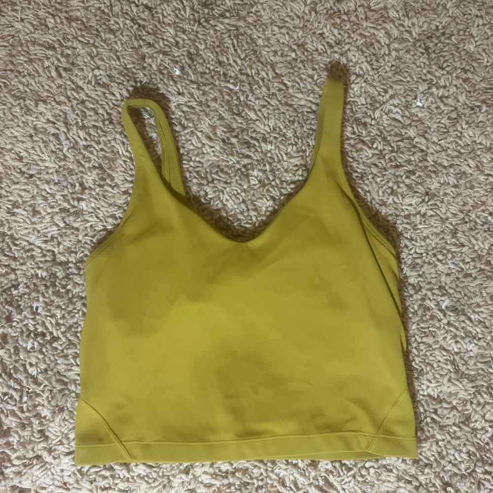 Lululemon align tank olive green size 6